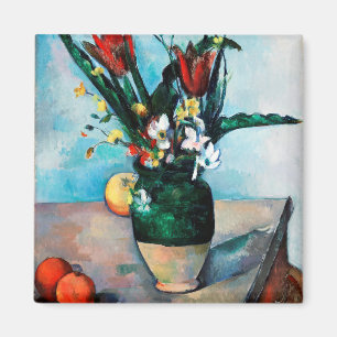 Vas i Tulips, Paul Cezanne Magnet