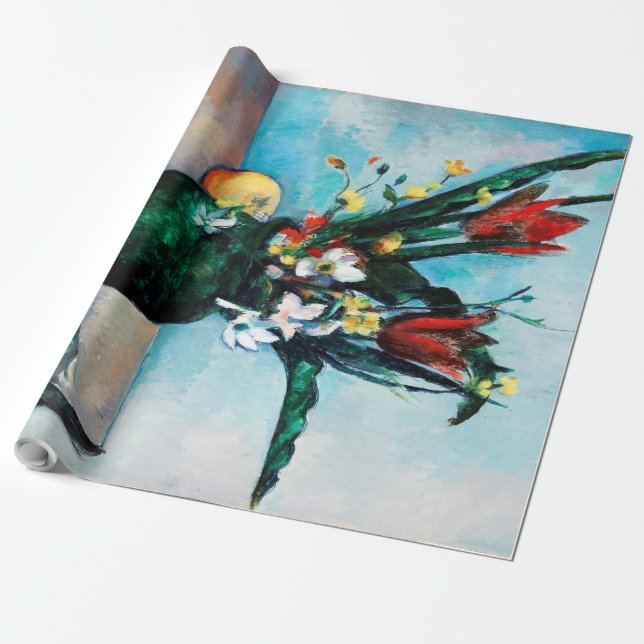 Vas i Tulips, Paul Cezanne Presentpapper (Utrullad)