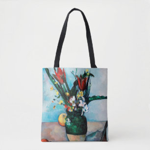 Vas i Tulips, Paul Cezanne Tygkasse