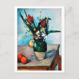 Vas i Tulips, Paul Cezanne Vykort