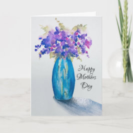 Vas i Violets Mors dag Card Kort