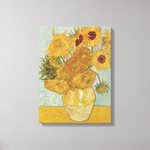 Vas med 12 blommor - Vincent Van Gogh (1888) Canvastryck