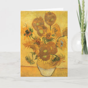 Vas med 15 blommor av Vincent van Gogh Helgkort