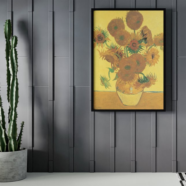 Vas med 15 solblommor av Vincent van Gogh Poster (Skapare uppladdad)