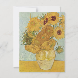 Vas med 15 sunblommor Vincent van Gogh Vykort
