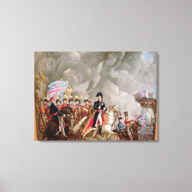 Vas med beskrivning av Wellington Canvastryck (Framsida)