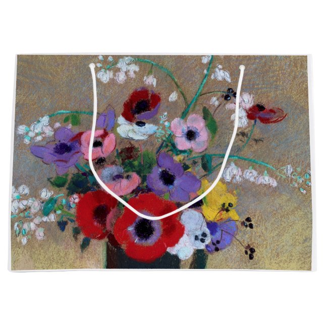 Vas med blandade blommor, Redon (Framsidan)