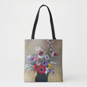 Vas med blandade blommor, Redon Tygkasse