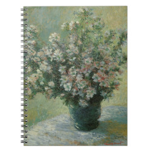 Vas med blommor av Claude Monet Anteckningsbok
