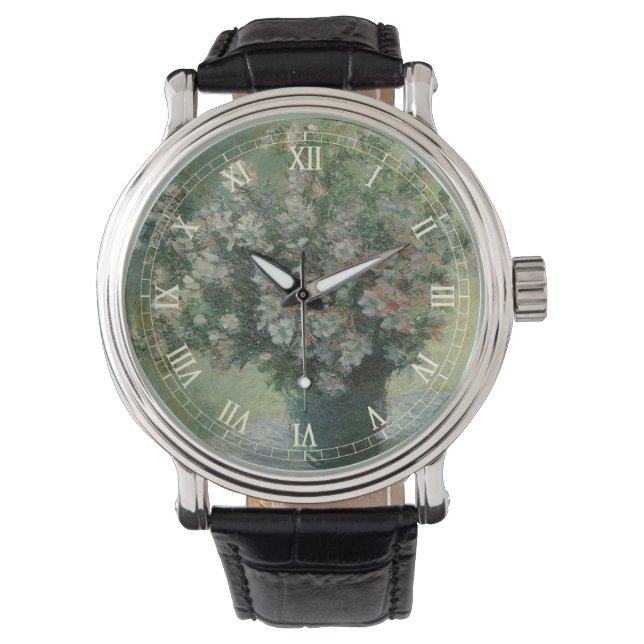 Vas med blommor av Claude Monet Armbandsur (Framsida)