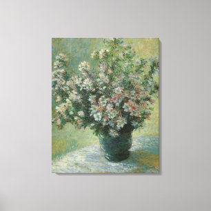 Vas med blommor av Claude Monet Canvastryck