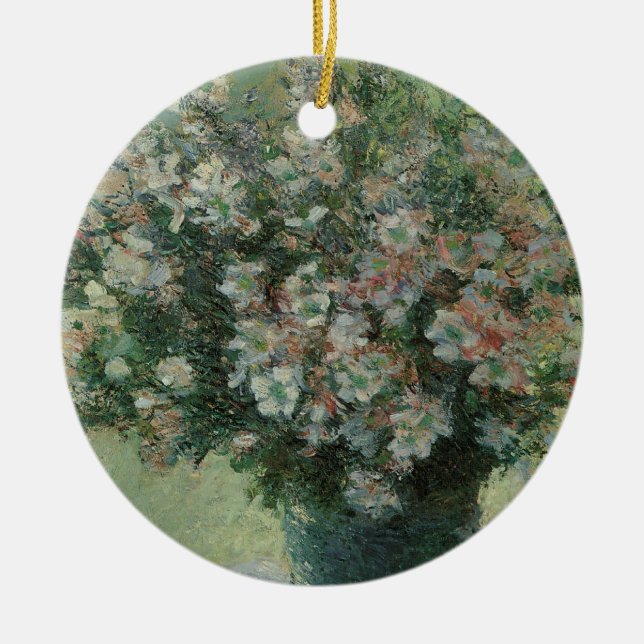 Vas med blommor av Claude Monet Julgransprydnad Keramik (Framsidan)