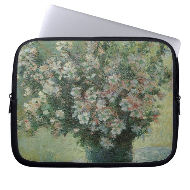 Vas med blommor av Claude Monet Laptop Sleeve (Framsidan)