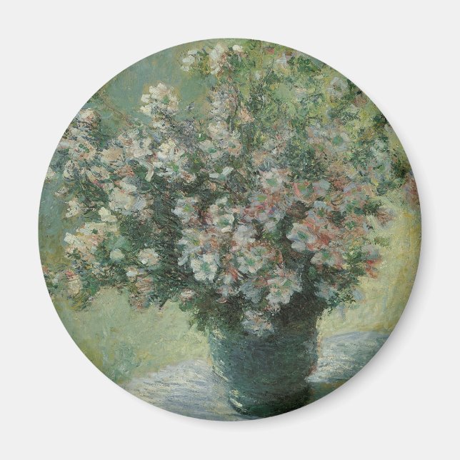 Vas med blommor av Claude Monet Magnet (Framsidan)