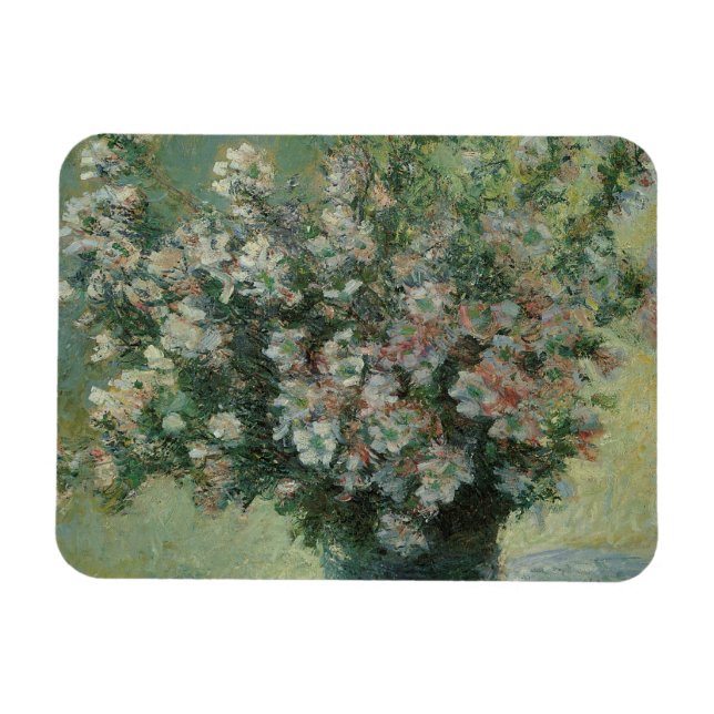 Vas med blommor av Claude Monet Magnet (Horisontell)