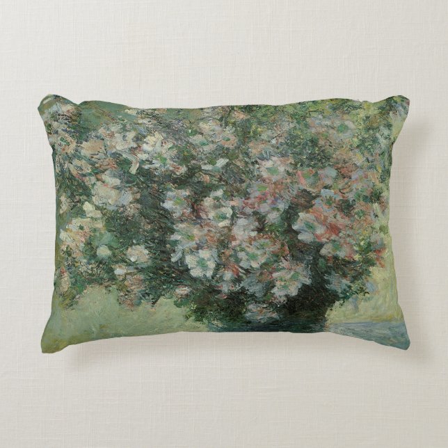 Vas med blommor av Claude Monet Prydnadskudde (Framsidan)