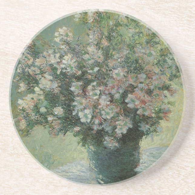 Vas med blommor av Claude Monet Underlägg (Framsidan)