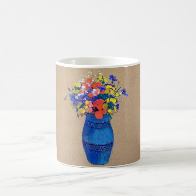 Vas med blommor, Redon Kaffemugg (Center)