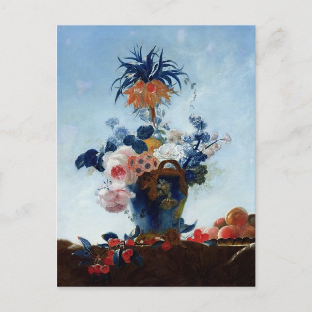 Vas med blommor vykort (Framsida)