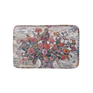 Vas med blommor, Zinnias av Maurice Prendergast Badrumsmatta