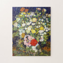 Vas med blommorna Vincent van Gogh bra art. Pussel