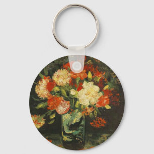 Vas med Carnations Vincent van Gogh Nyckelring