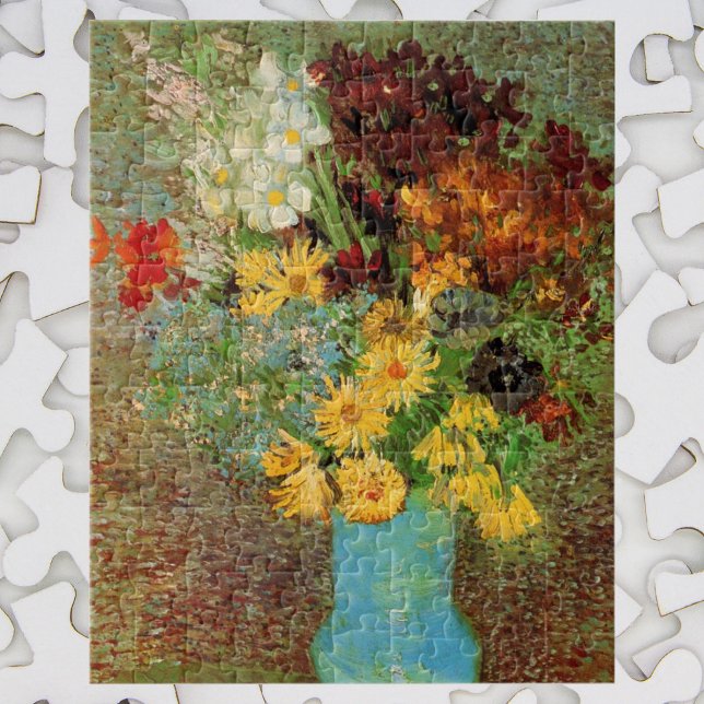 Vas med Daisy och Anemones av Vincent van Gogh Pussel (Skapare uppladdad)