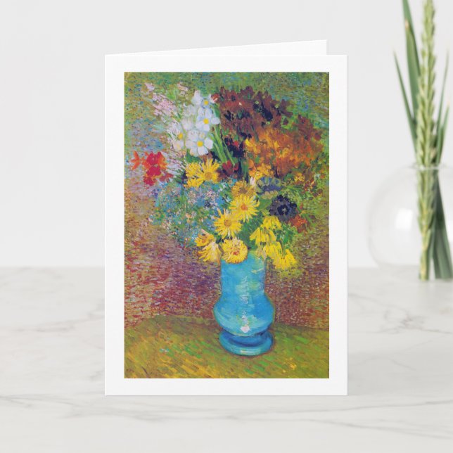 Vas med Daisy och Anemones, Van Gogh Kort (Framsida)