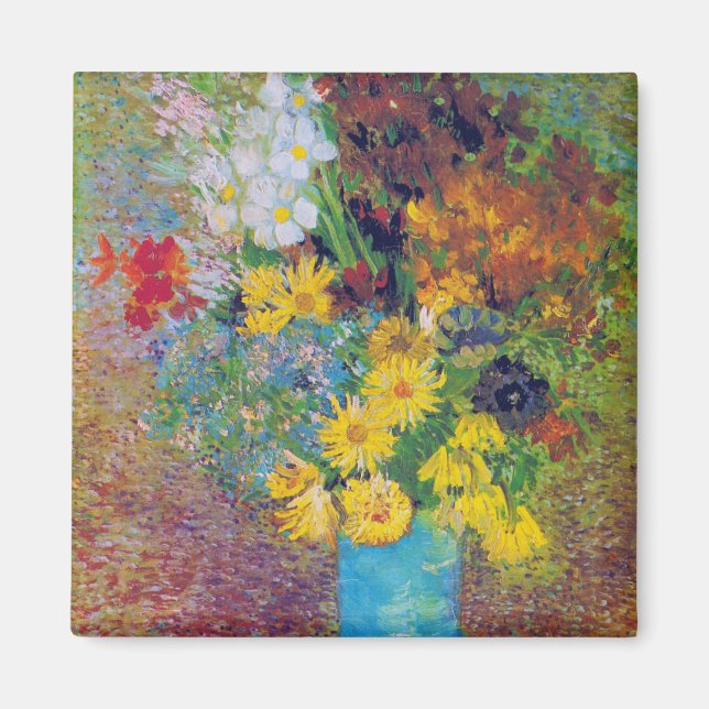 Vas med Daisy och Anemones, Van Gogh Magnet (Framsidan)