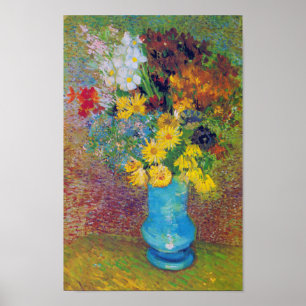 Vas med Daisy och Anemones, Van Gogh Poster