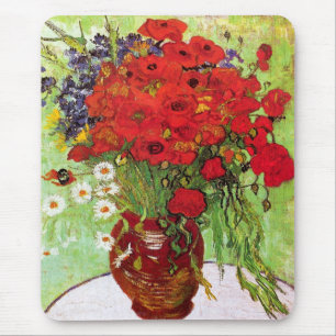 Vas med Daisy och poppies, Van Gogh Musmatta