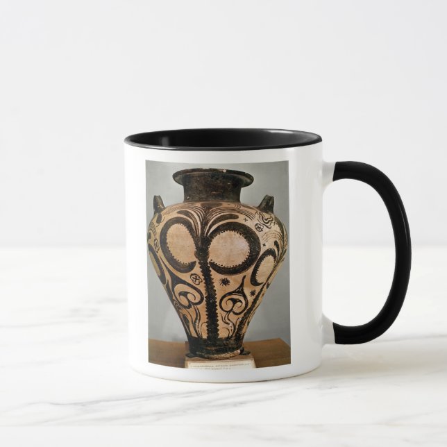 Vas med en blom- dekoration, från Mycenae Mugg (Höger)