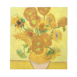 Vas med femton solblommor av Vincent Van Gogh Anteckningsblock