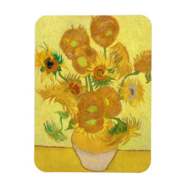 Vas med femton solblommor av Vincent Van Gogh Magnet