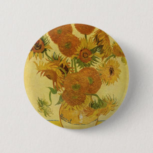 Vas med femton solrosor av Van Gogh Knapp