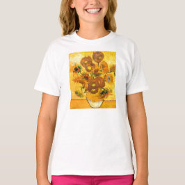 Vas med femton solrosor av Vincent Van Gogh Tee Shirt