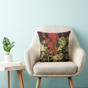 Vas med gladioler, nejlikor av Vincent van Gogh Kudde