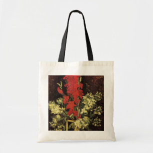 Vas med gladioler, nejlikor av Vincent van Gogh Tygkasse