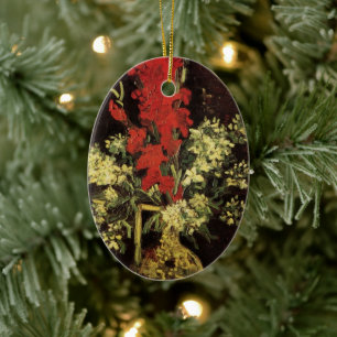 Vas med Gladioli, Carnations av Vincent van Gogh Julgransprydnad Keramik