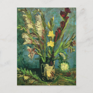 Vas med Gladioli (F248a) Van Gogh Fine Art Vykort