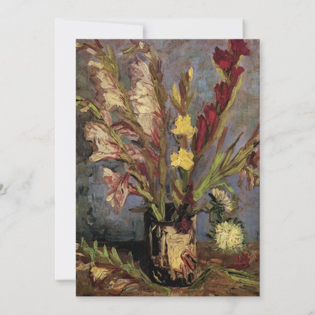 Vas med gladiolus av Vincent van Gogh (Framsida)