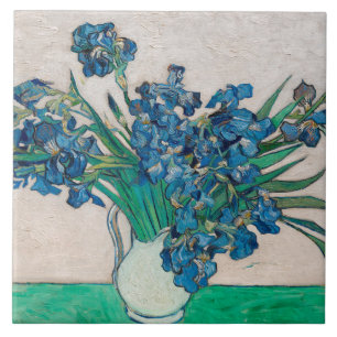 Vas med iriser, Van Gogh Kakelplatta