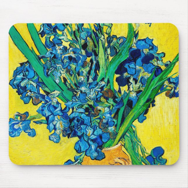 Vas med iriser, Van Gogh Musmatta (Framsidan)