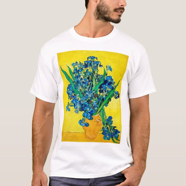 Vas med iriser, Van Gogh T Shirt (Framsida)