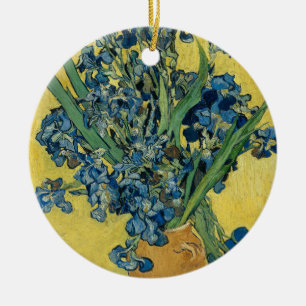 Vas med järnväsen av Van Gogh - Fortfarande livet Julgransprydnad Keramik