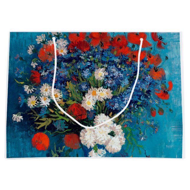 Vas med kornblommor och Poppies, Van Gogh (Framsidan)