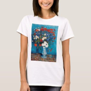 Vas med kornblommor och Poppies, Van Gogh T Shirt