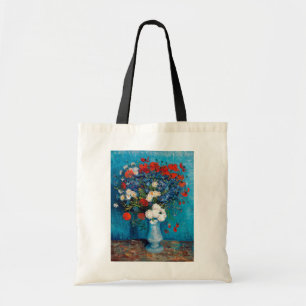 Vas med kornblommor och Poppies, Van Gogh Tygkasse