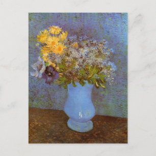 Vas med Lilacs och Daisy av Vincent van Gogh Vykort