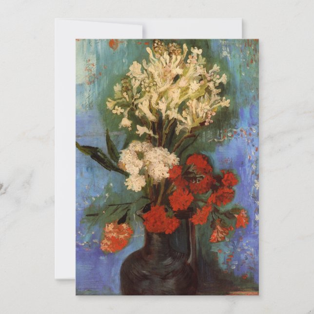 Vas med nejlikor av Vincent van Gogh (Framsida)